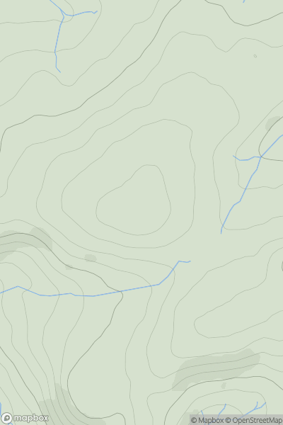 Thumbnail image for Dod Hill [The River Tweed to the English Border] [NT697127] showing contour plot for surrounding peak
